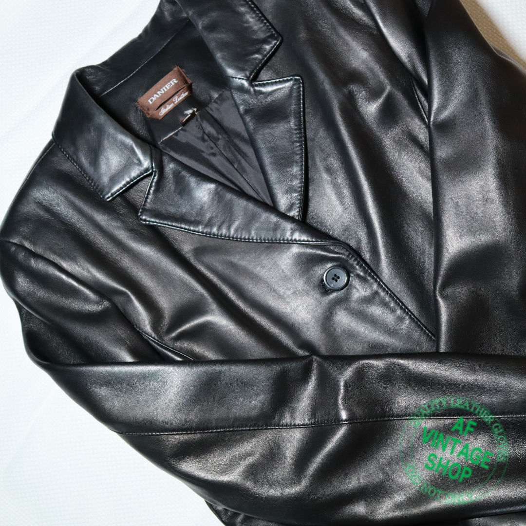 SPECIFICALLY THIS BLACK LEATHER COAT